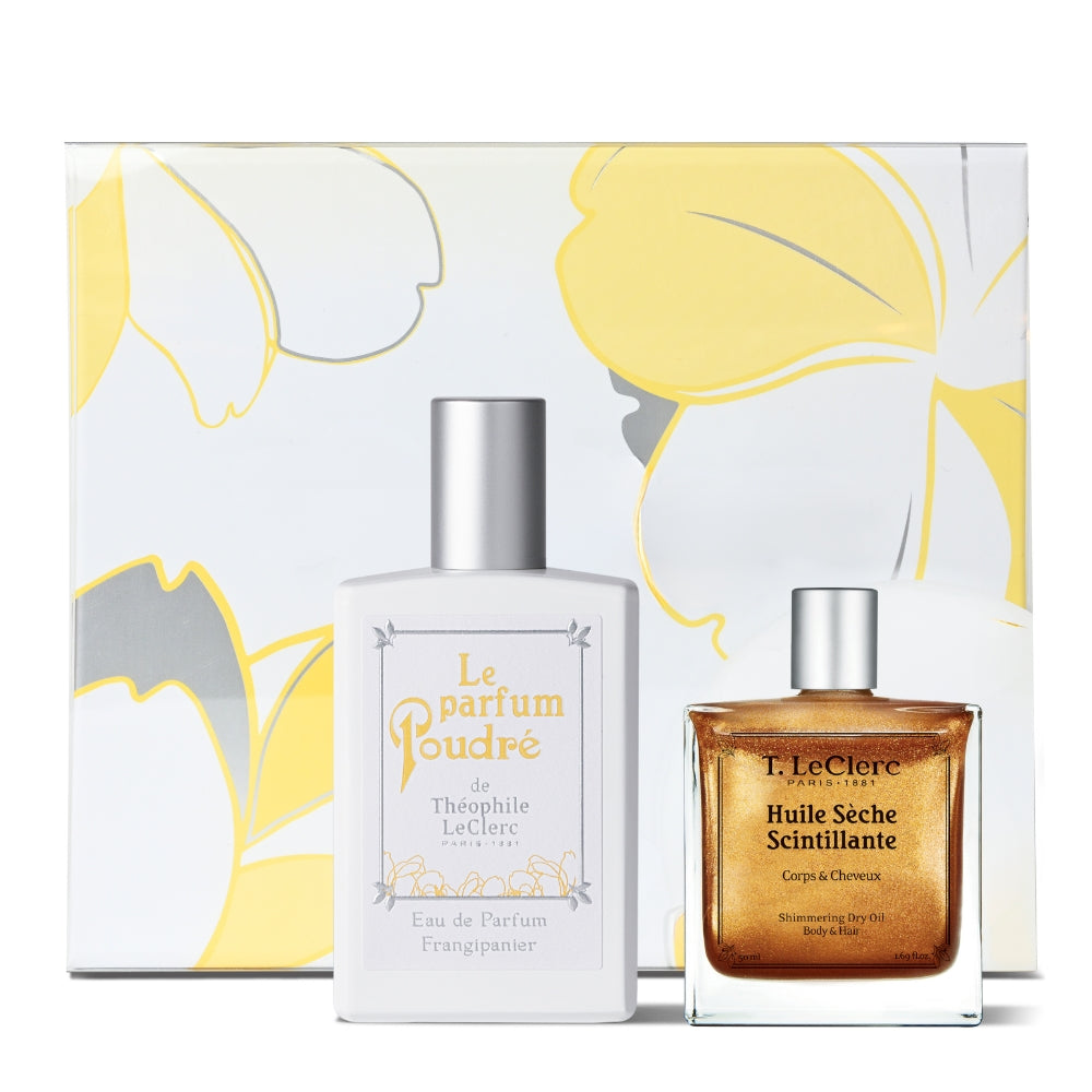 Coffret Parfum et Huile Scintillante - Frangipanier